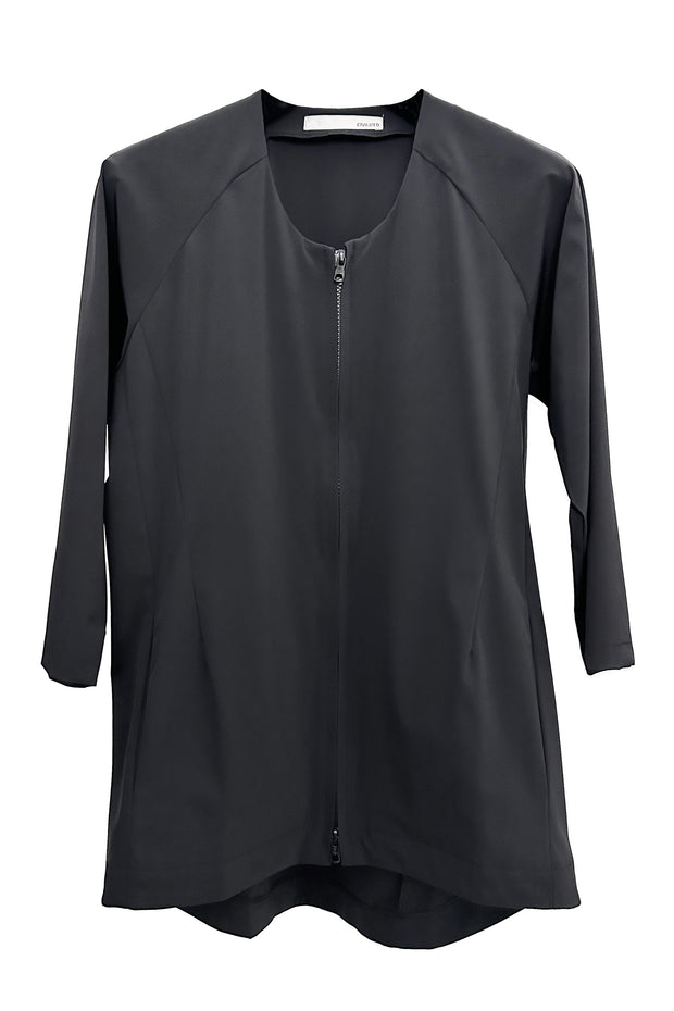 ZIP UP 3/4 SLEEVE JACKET