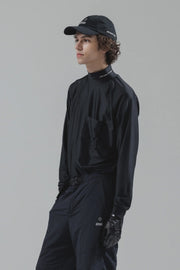 ECROF Stretch mock neck shirt